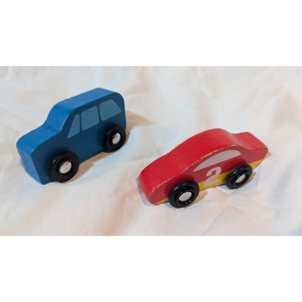 Melissa & Doug Car Carrier #4096 Classic Toy Truck Semi With 2 Cars - Picture 6 of 11
